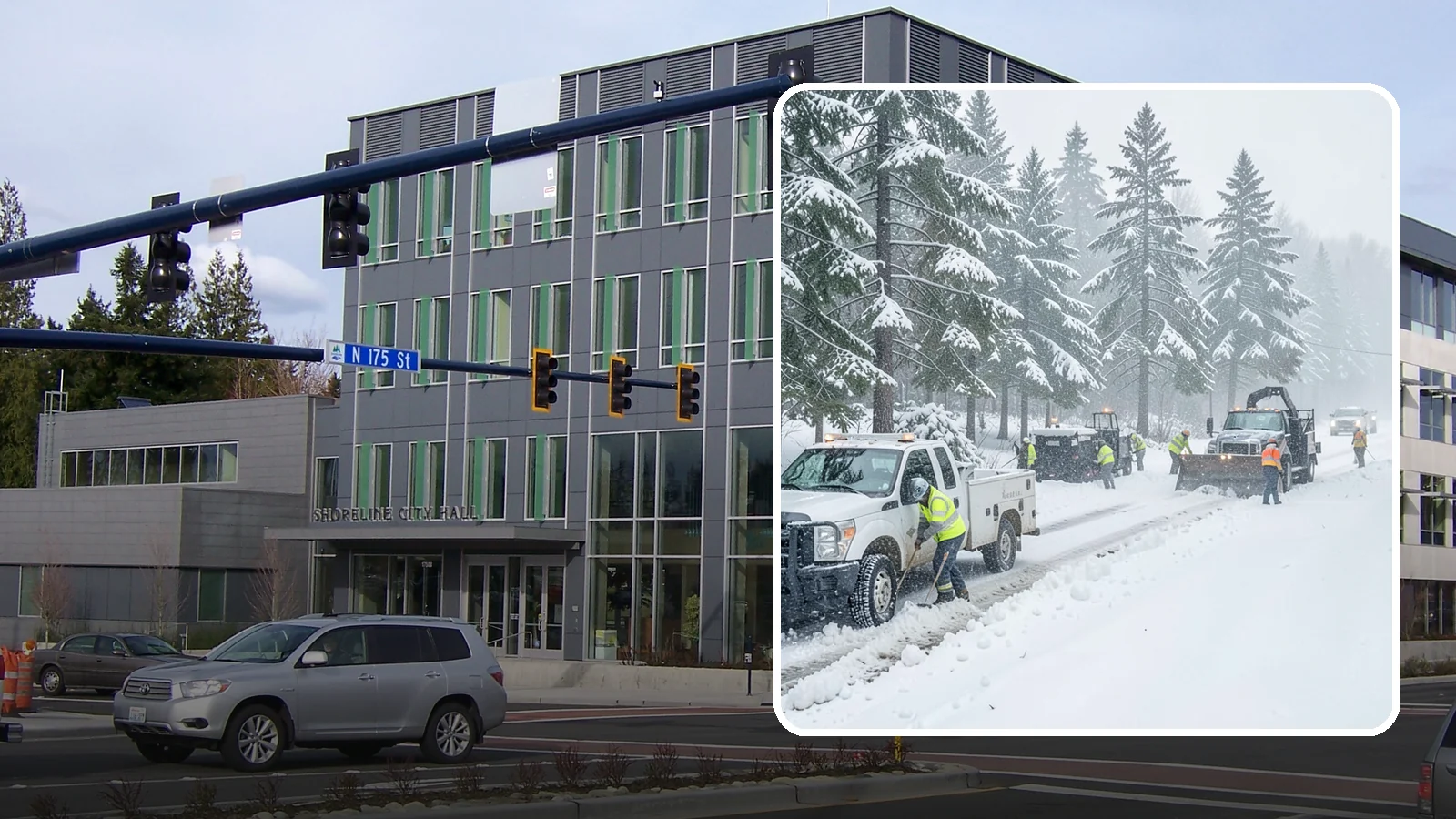 Post-Storm Cleanup in Shoreline, King County, WA - Thorough follow-up clearing that removes leftover snow, ice, and slush after the main event passes.