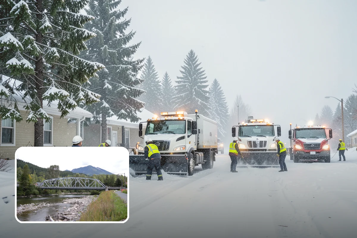 Post-Storm Cleanup in Skykomish, King County, WA - Removes packed ridges and leftover windrows