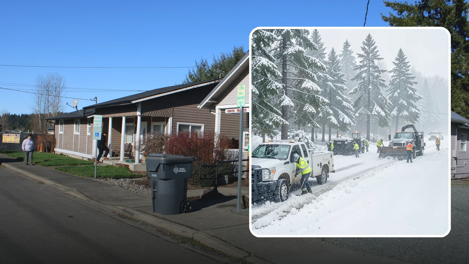 Post-Storm Cleanup in South Prairie, Pierce County, WA - Thorough follow-up clearing that removes leftover snow, ice, and slush after the main event passes.