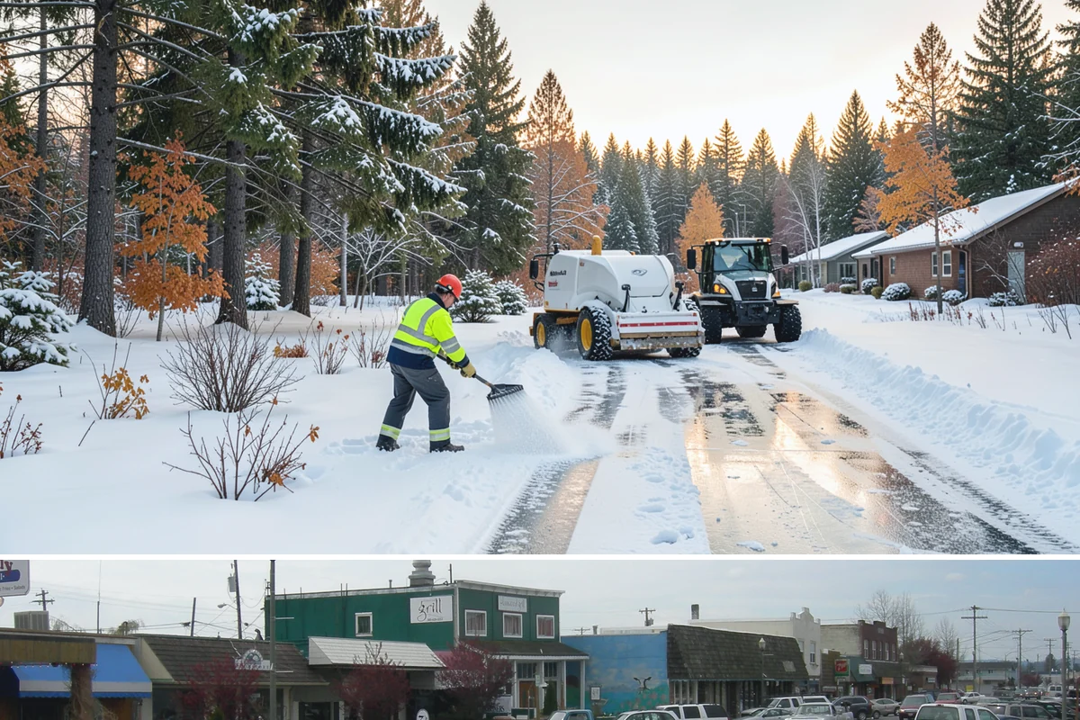 Post-Storm Cleanup in Stanwood, Snohomish County, WA - Cleanup visits follow storms throughout winter, with the greatest need during January and February freeze-thaw cycles.