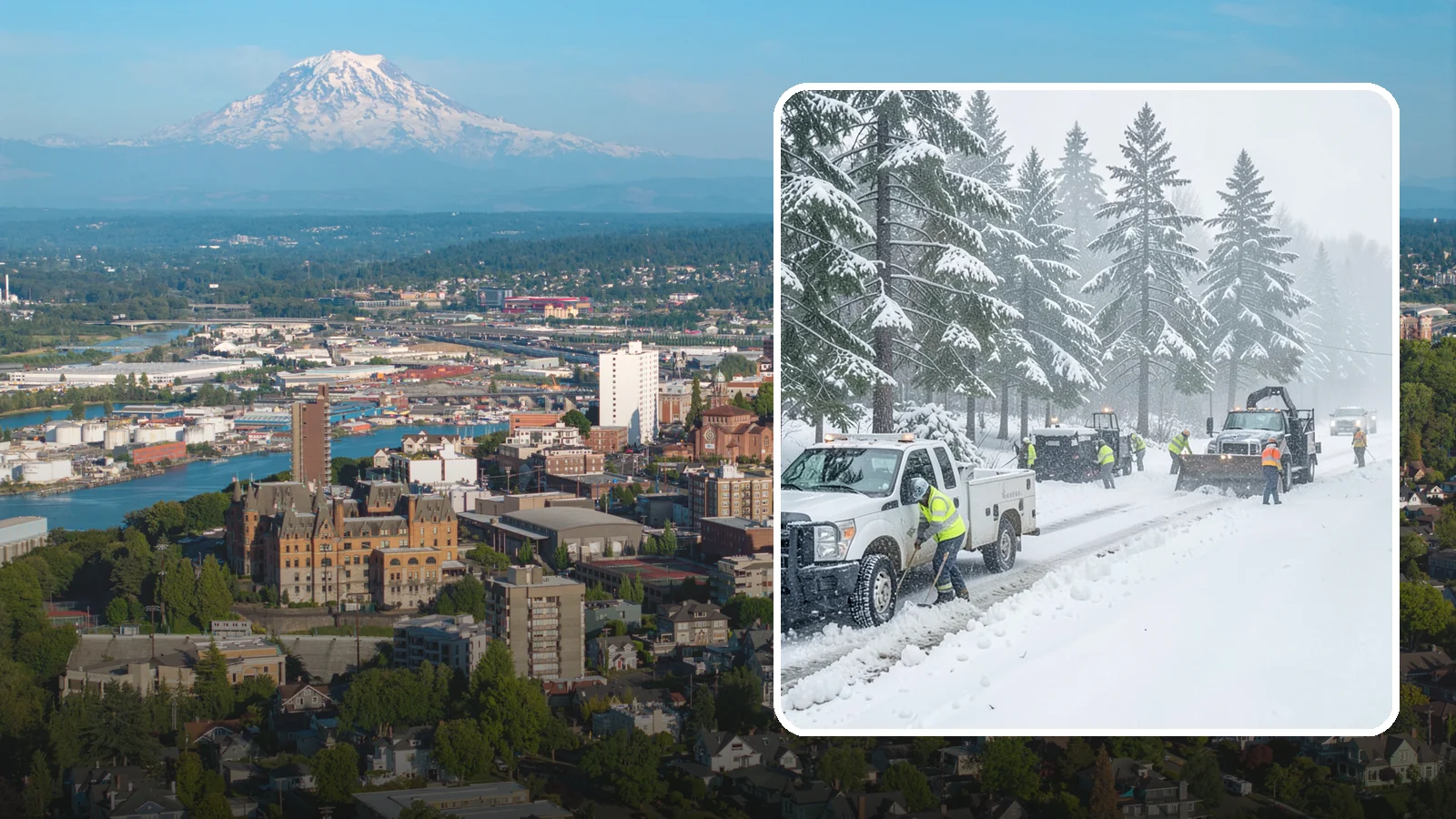 Post-Storm Cleanup in Tacoma, Pierce County, WA - Thorough follow-up clearing that removes leftover snow, ice, and slush after the main event passes.