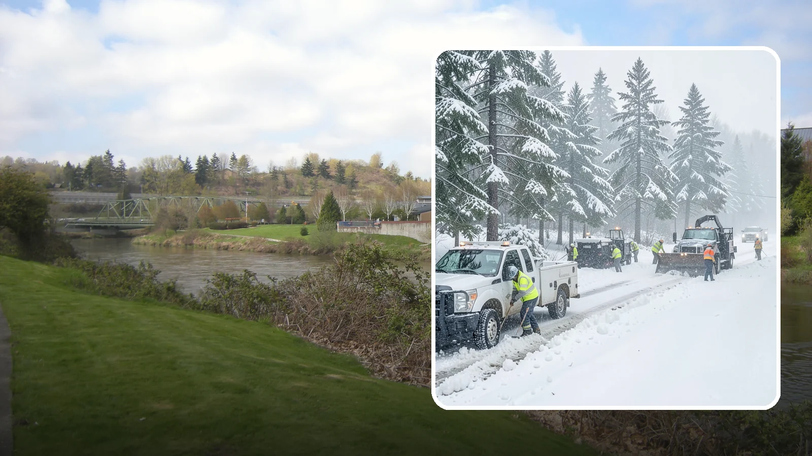 Post-Storm Cleanup in Tukwila, King County, WA - Thorough follow-up clearing that removes leftover snow, ice, and slush after the main event passes.