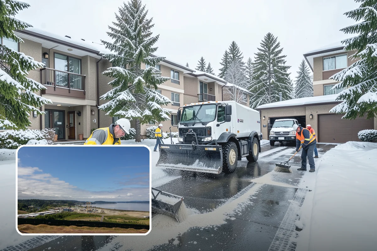 Post-Storm Cleanup in University Place, Pierce County, WA - Removes packed ridges and leftover windrows