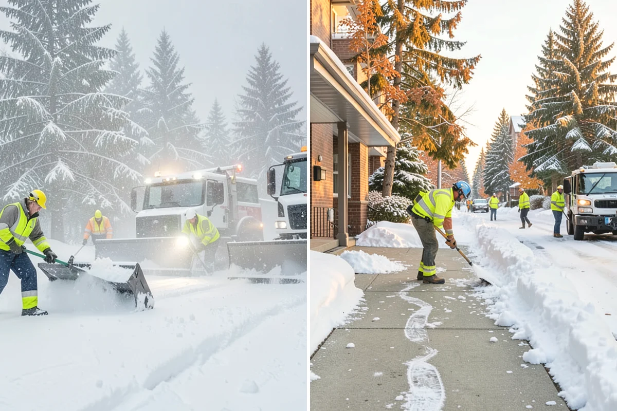 Post-Storm Cleanup in University Place, Pierce County, WA - We return once the storm's accumulation has stopped