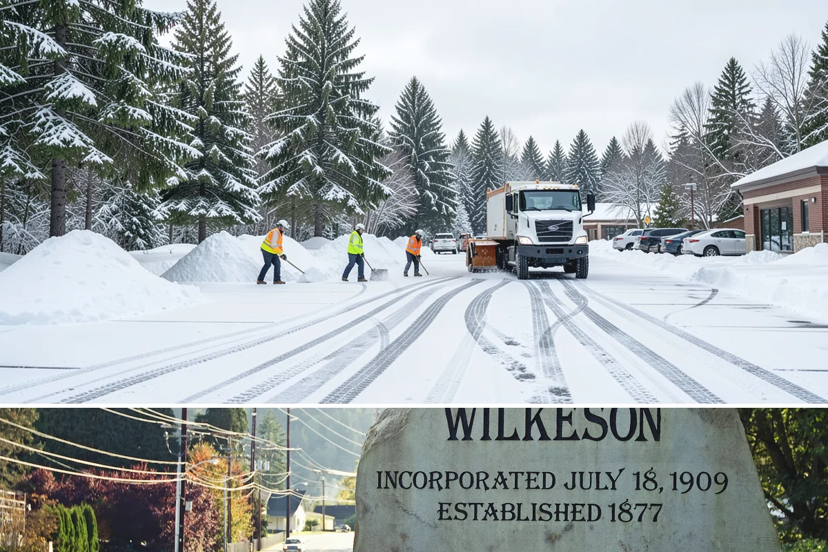 Post-Storm Cleanup in Wilkeson, Pierce County, WA - Cleanup visits follow storms throughout winter, with the greatest need during January and February freeze-thaw cycles.