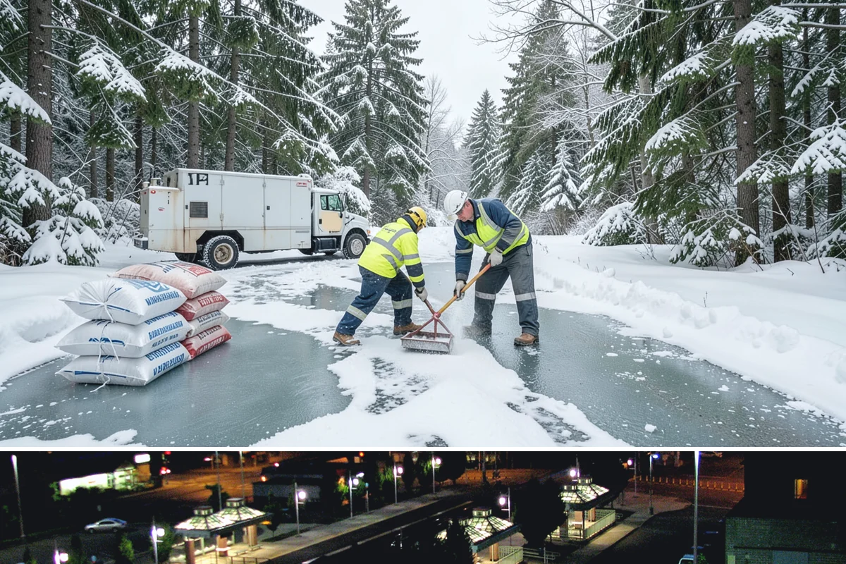 Potassium Chloride Application in Auburn, King County, WA - Potassium chloride is best suited to the milder freeze events of the late-fall and early-spring shoulder seasons.