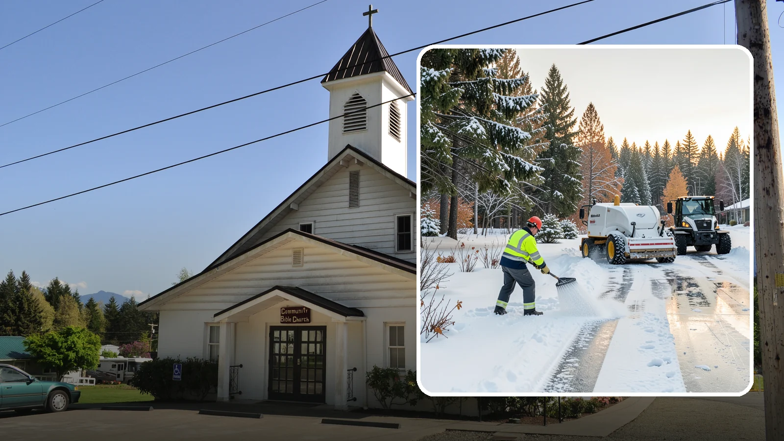 Potassium Chloride Application in Concrete, Skagit County, WA - Potassium chloride application offers a chloride deicer choice for properties avoiding sodium near sensitive plantings and turf.