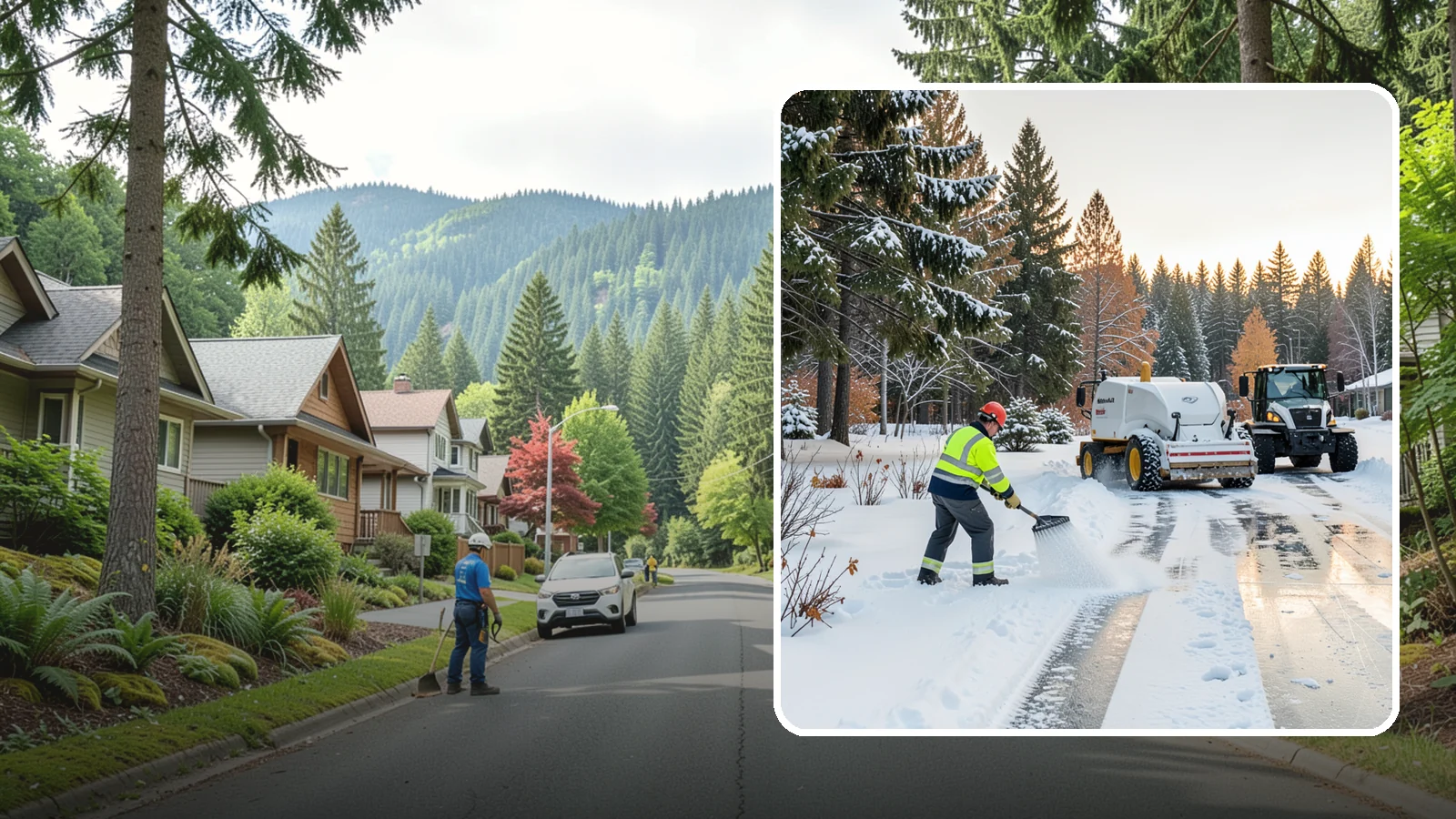 Potassium Chloride Application in Darrington, Snohomish County, WA - Potassium chloride application offers a chloride deicer choice for properties avoiding sodium near sensitive plantings and turf.