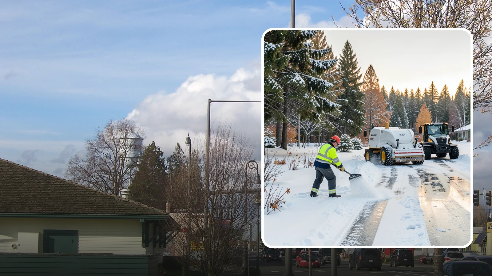Potassium Chloride Application in Marysville, Snohomish County, WA - Potassium chloride application offers a chloride deicer choice for properties avoiding sodium near sensitive plantings and turf.
