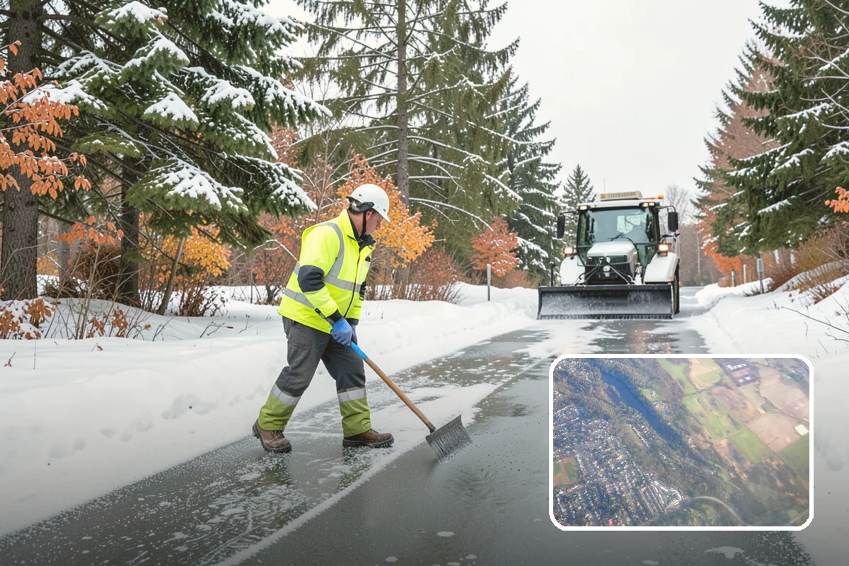 Powder Snow Removal in Algona, King County, WA - Efficient clearing of light snow before drifting undoes the work