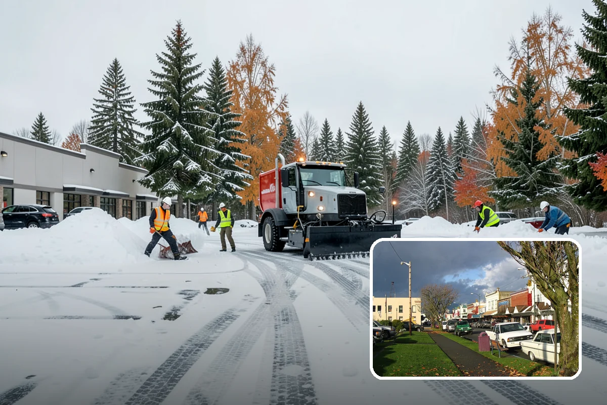 Powder Snow Removal in Arlington, Snohomish County, WA - Efficient clearing of light snow before drifting undoes the work