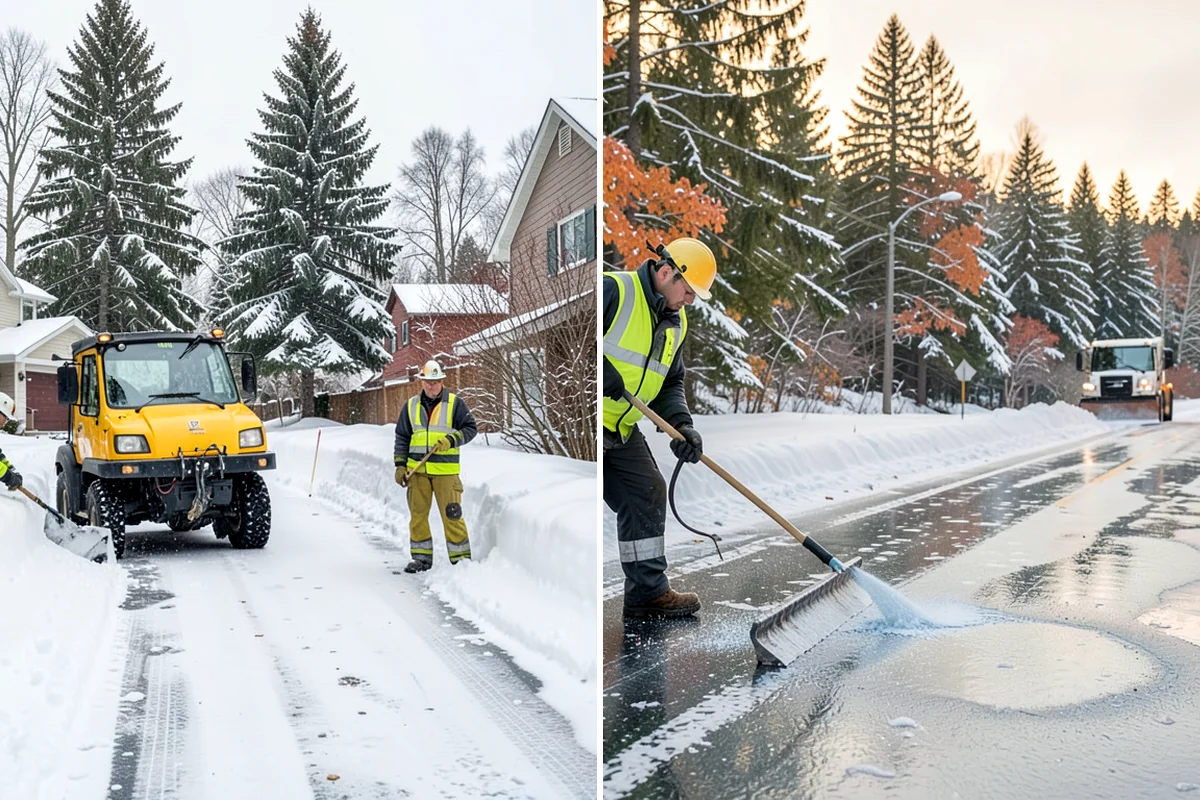 Powder Snow Removal in Arlington, Snohomish County, WA - Confirm snow is dry powder and check wind direction on site