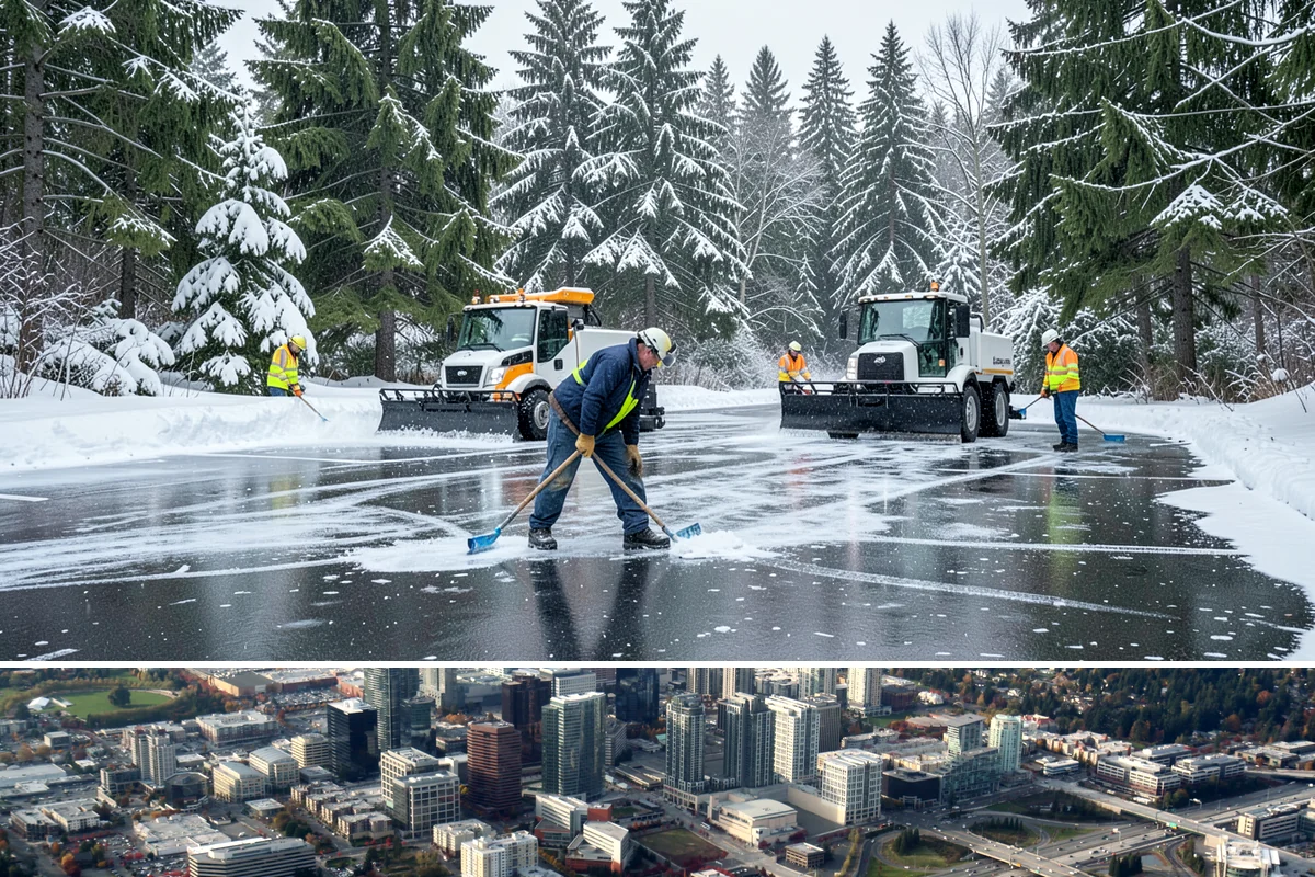 Powder Snow Removal in Bellevue, King County, WA - Powder snow is most likely from December through January during the region's occasional dry, cold outbreaks ahead of incoming...