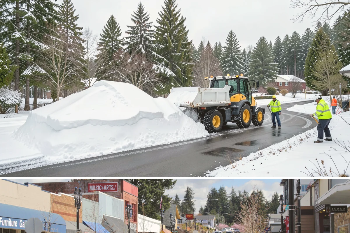 Powder Snow Removal in Bothell, King County, WA - Powder snow is most likely from December through January during the region's occasional dry, cold outbreaks ahead of incoming...