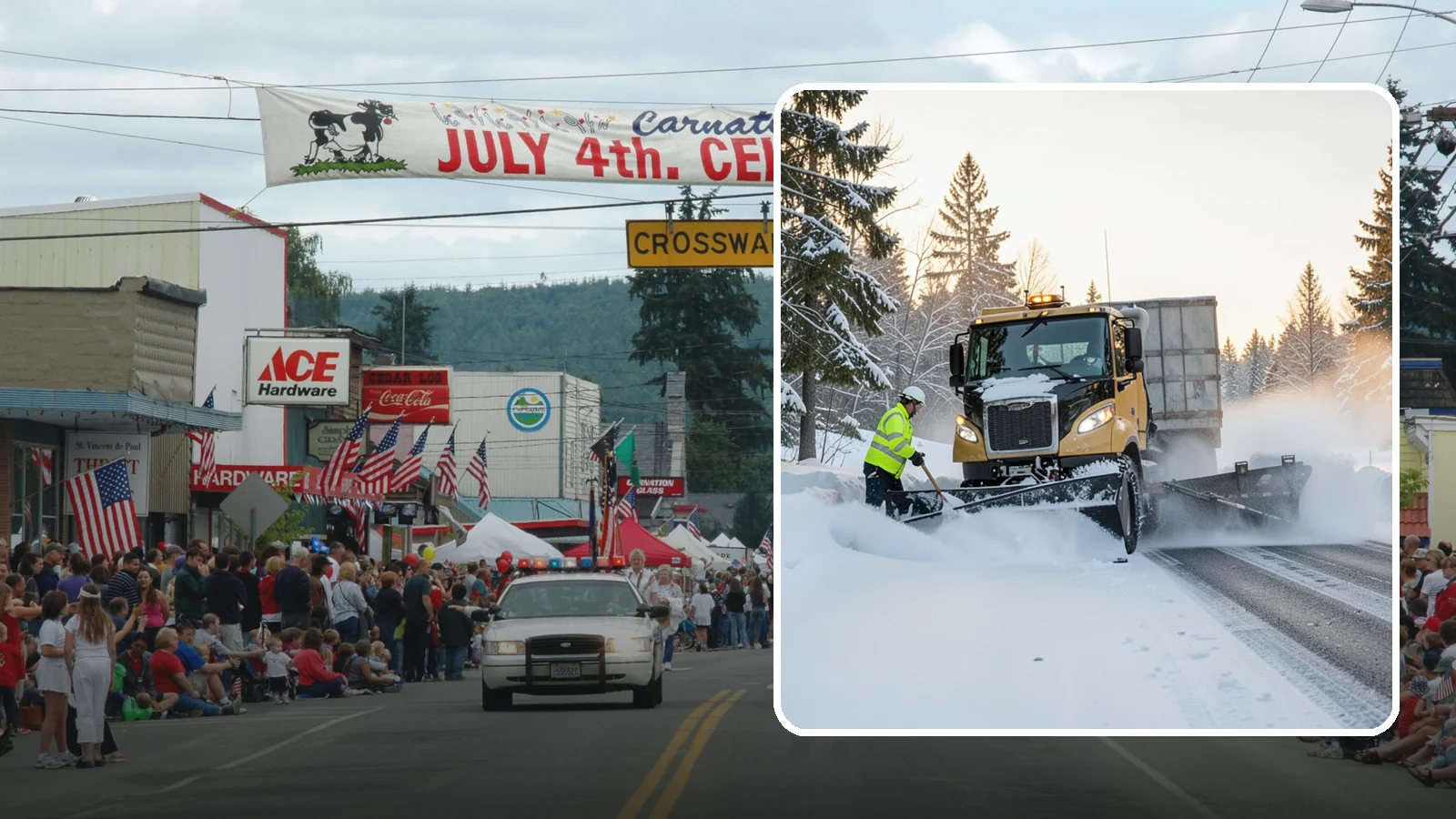 Powder Snow Removal in Carnation, King County, WA - On the rare cold, dry spells that bring true powder to the lowlands, we clear it fast before winds redrift it.