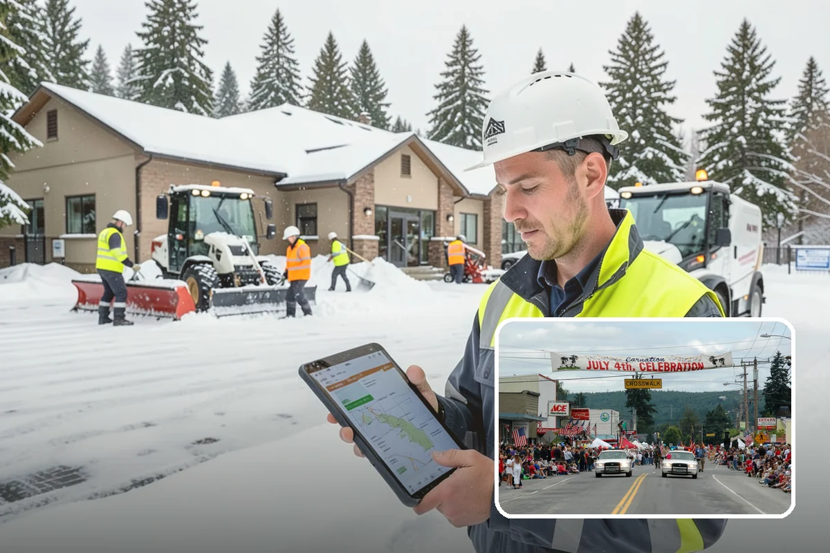 Powder Snow Removal in Carnation, King County, WA - Efficient clearing of light snow before drifting undoes the work