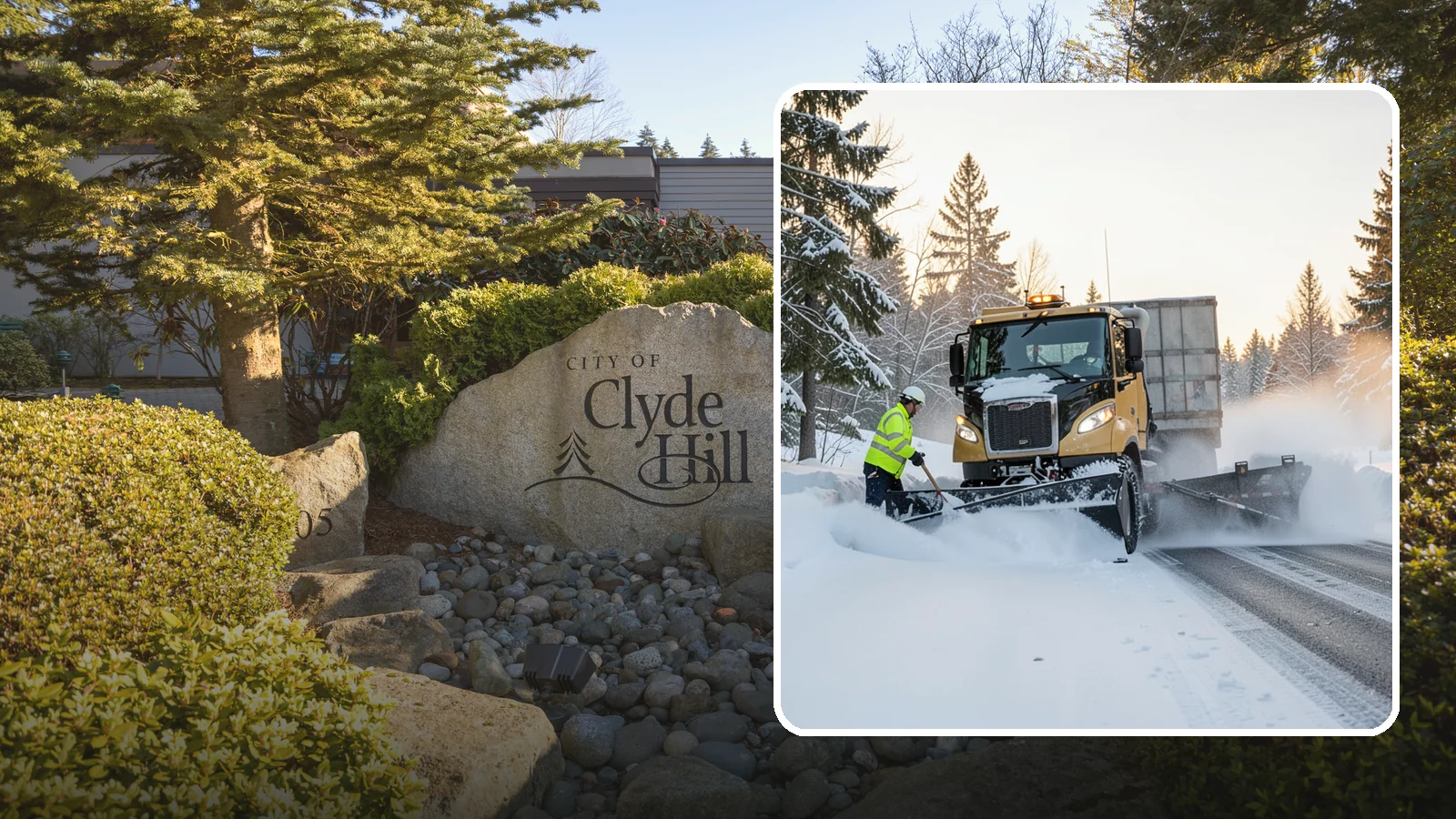 Powder Snow Removal in Clyde Hill, King County, WA - On the rare cold, dry spells that bring true powder to the lowlands, we clear it fast before winds redrift it.