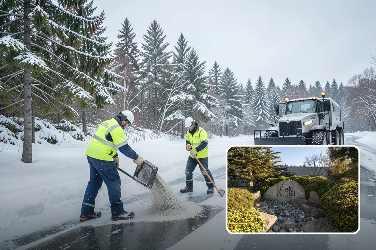 Powder Snow Removal in Clyde Hill, King County, WA - Efficient clearing of light snow before drifting undoes the work