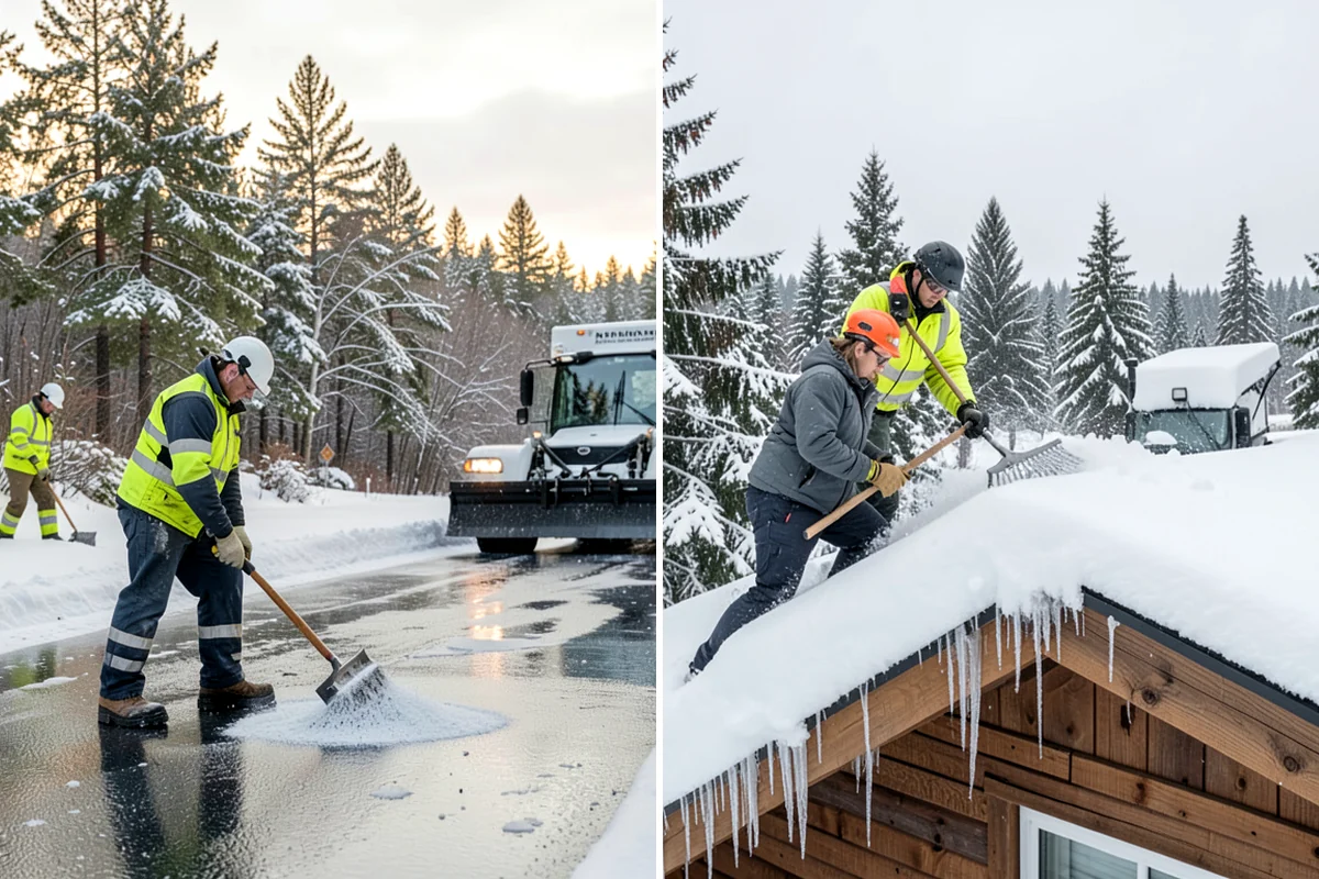 Powder Snow Removal in Clyde Hill, King County, WA - Confirm snow is dry powder and check wind direction on site