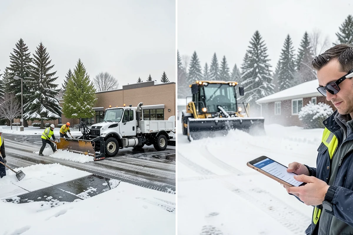Powder Snow Removal in Concrete, Skagit County, WA - Confirm snow is dry powder and check wind direction on site