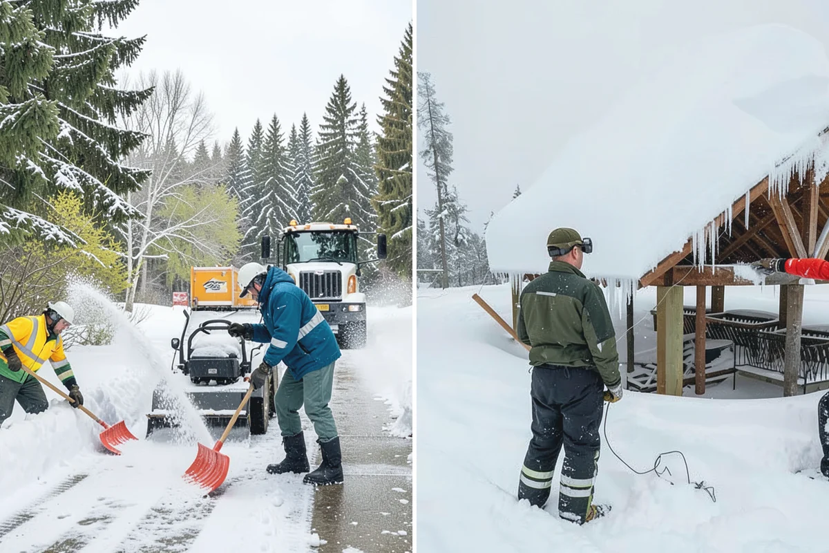 Powder Snow Removal in Coupeville, Island County, WA - Confirm snow is dry powder and check wind direction on site