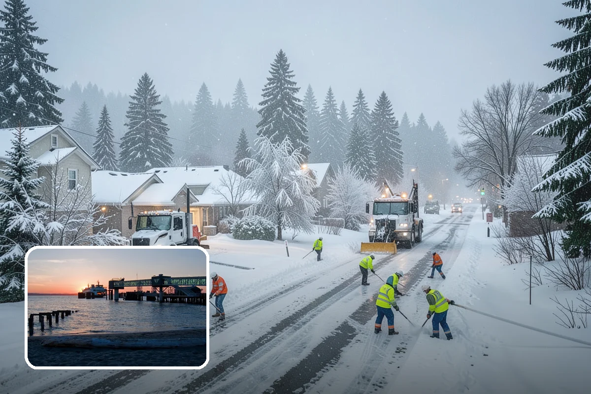 Powder Snow Removal in Edmonds, Snohomish County, WA - Efficient clearing of light snow before drifting undoes the work