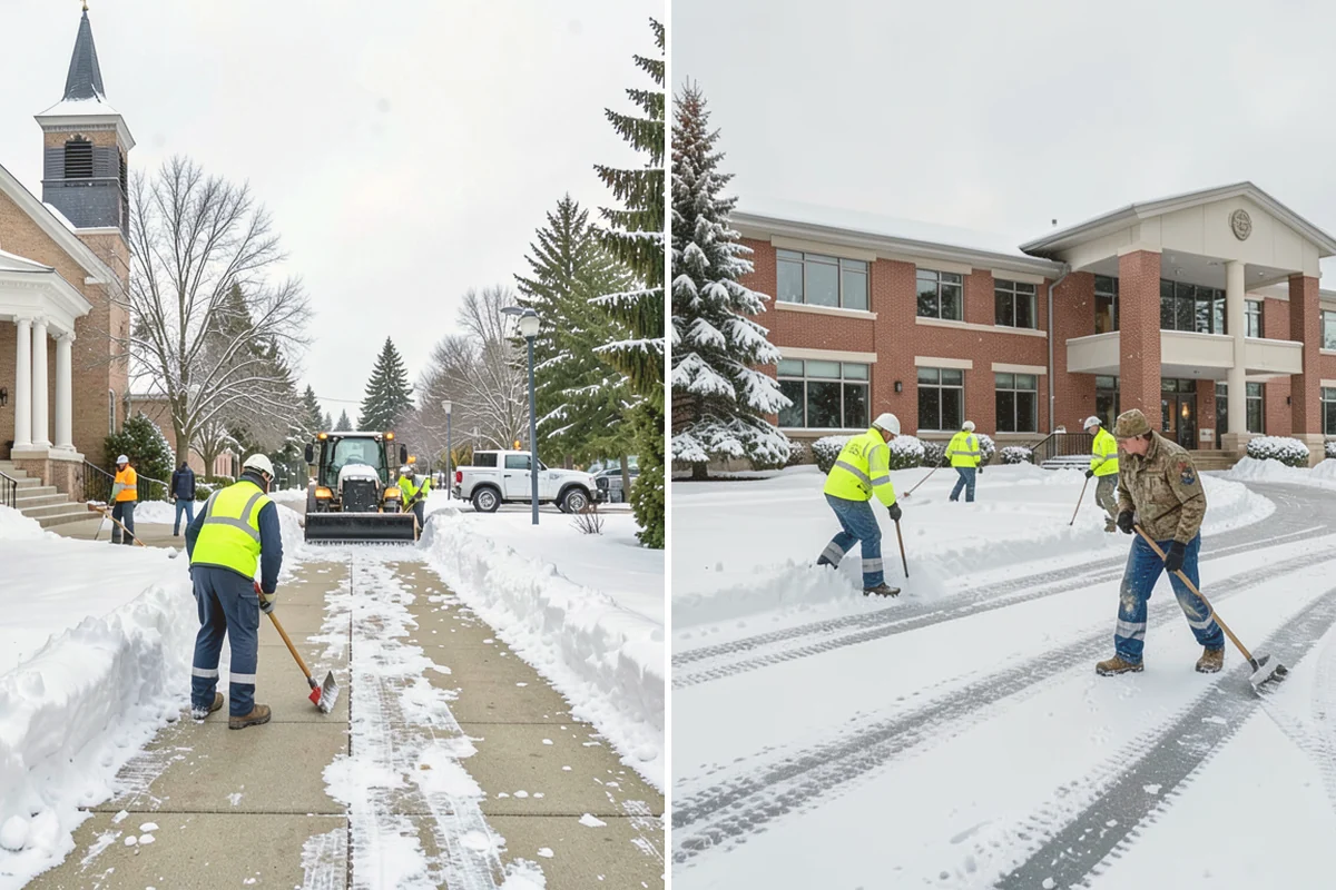Powder Snow Removal in Edmonds, Snohomish County, WA - Confirm snow is dry powder and check wind direction on site