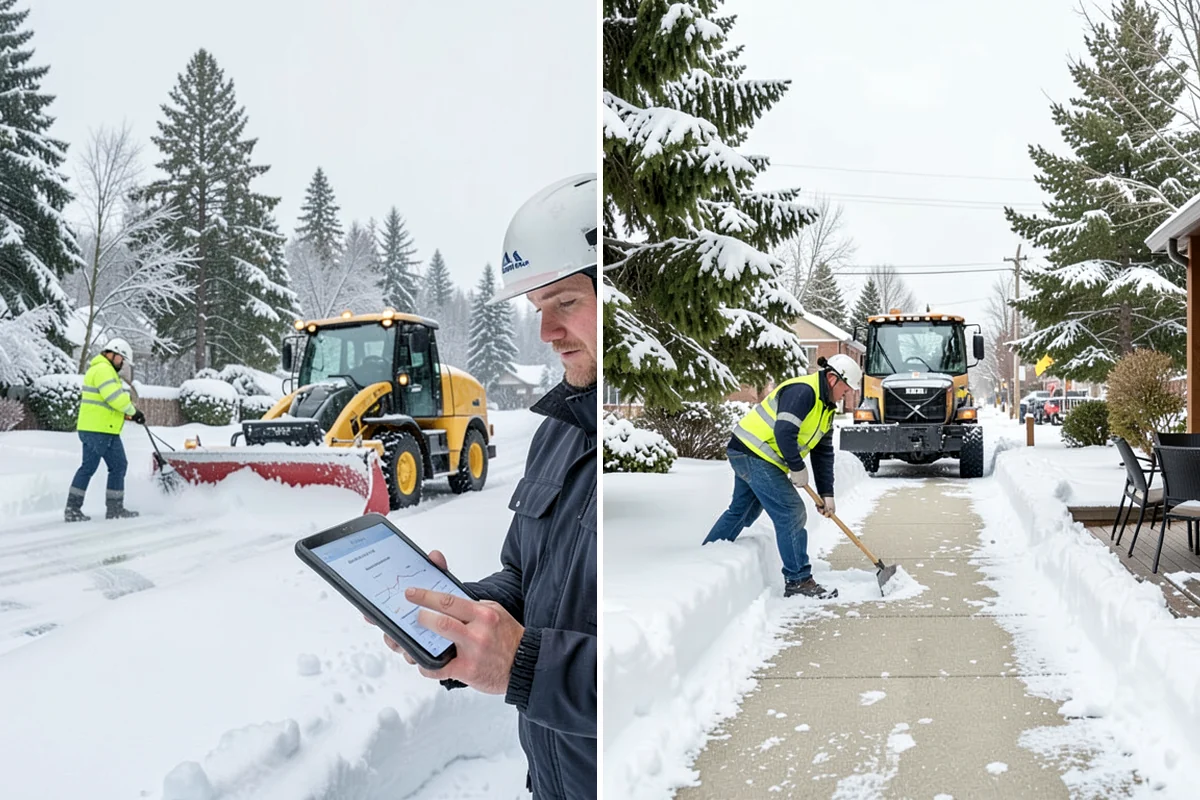 Powder Snow Removal in Enumclaw, King County, WA - Confirm snow is dry powder and check wind direction on site