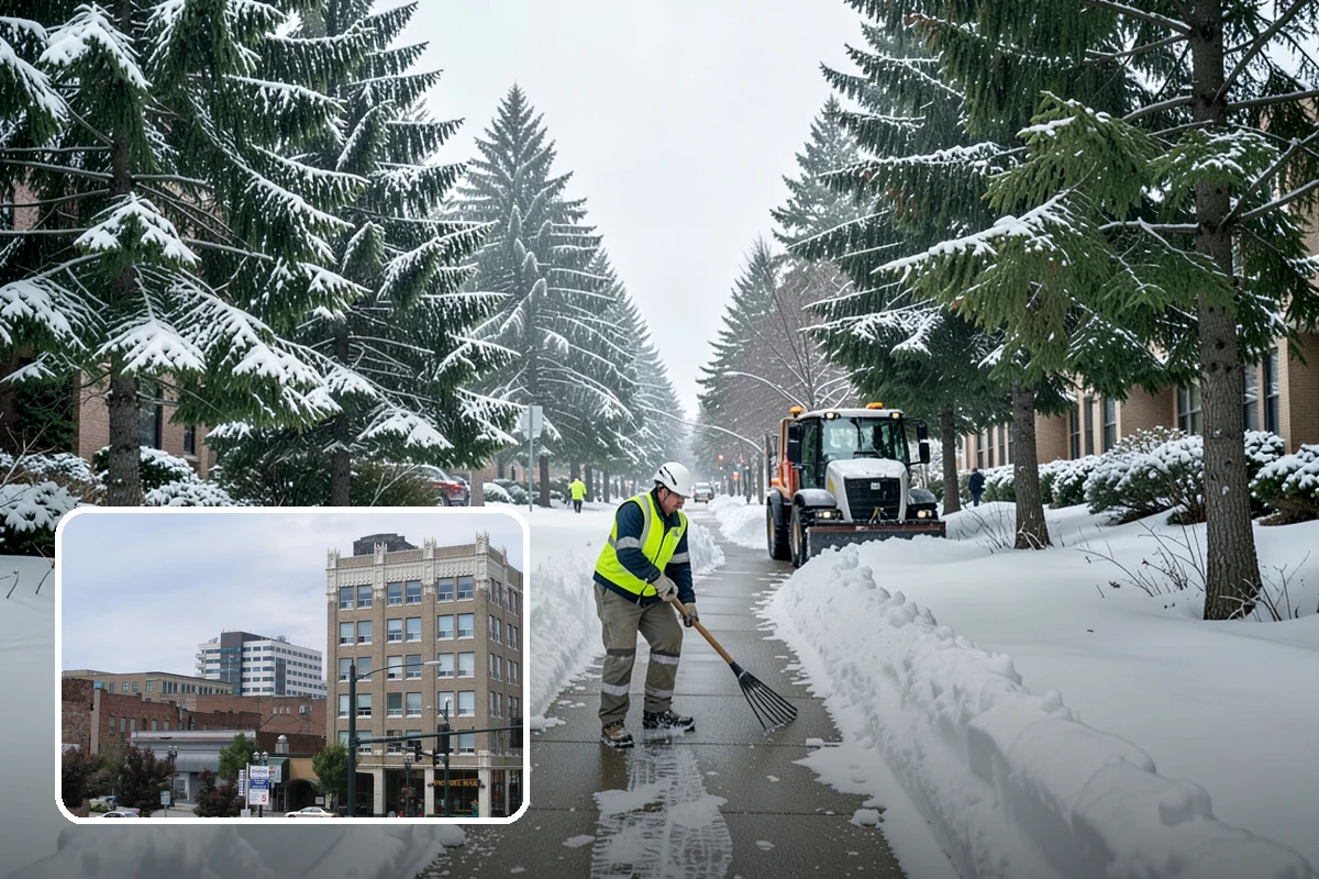 Powder Snow Removal in Everett, Snohomish County, WA - Efficient clearing of light snow before drifting undoes the work