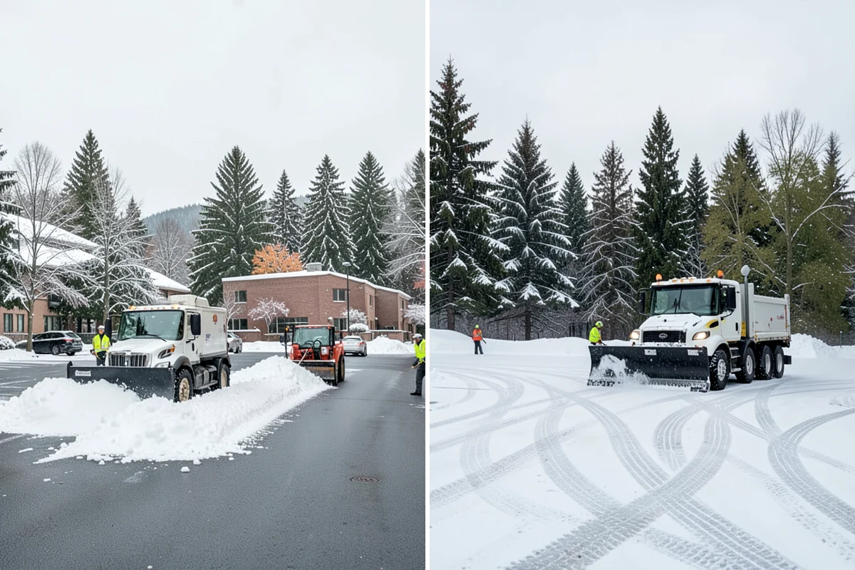 Powder Snow Removal in Fircrest, Pierce County, WA - Confirm snow is dry powder and check wind direction on site
