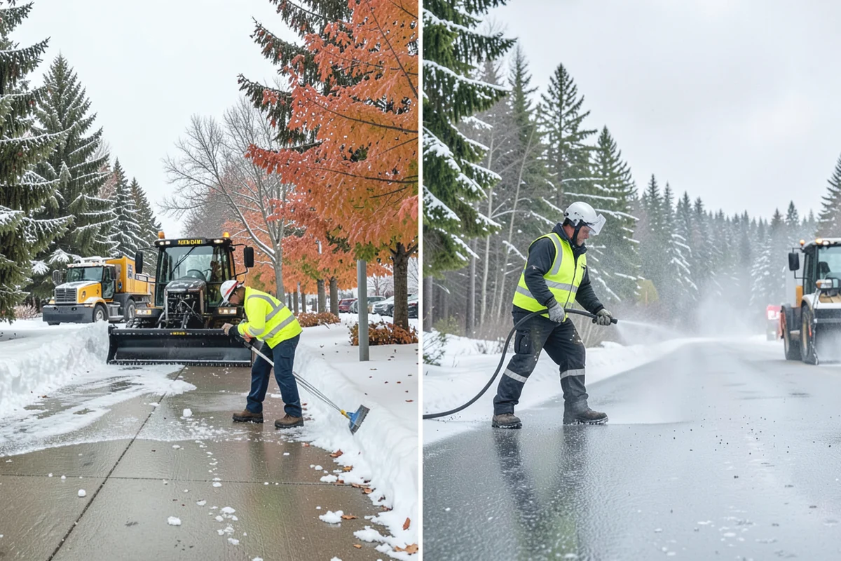 Powder Snow Removal in Hamilton, Skagit County, WA - Confirm snow is dry powder and check wind direction on site