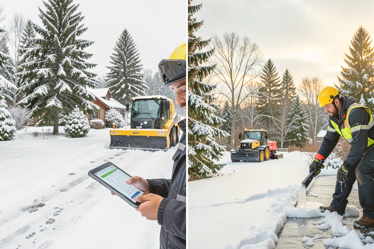 Powder Snow Removal in Kirkland, King County, WA - Confirm snow is dry powder and check wind direction on site