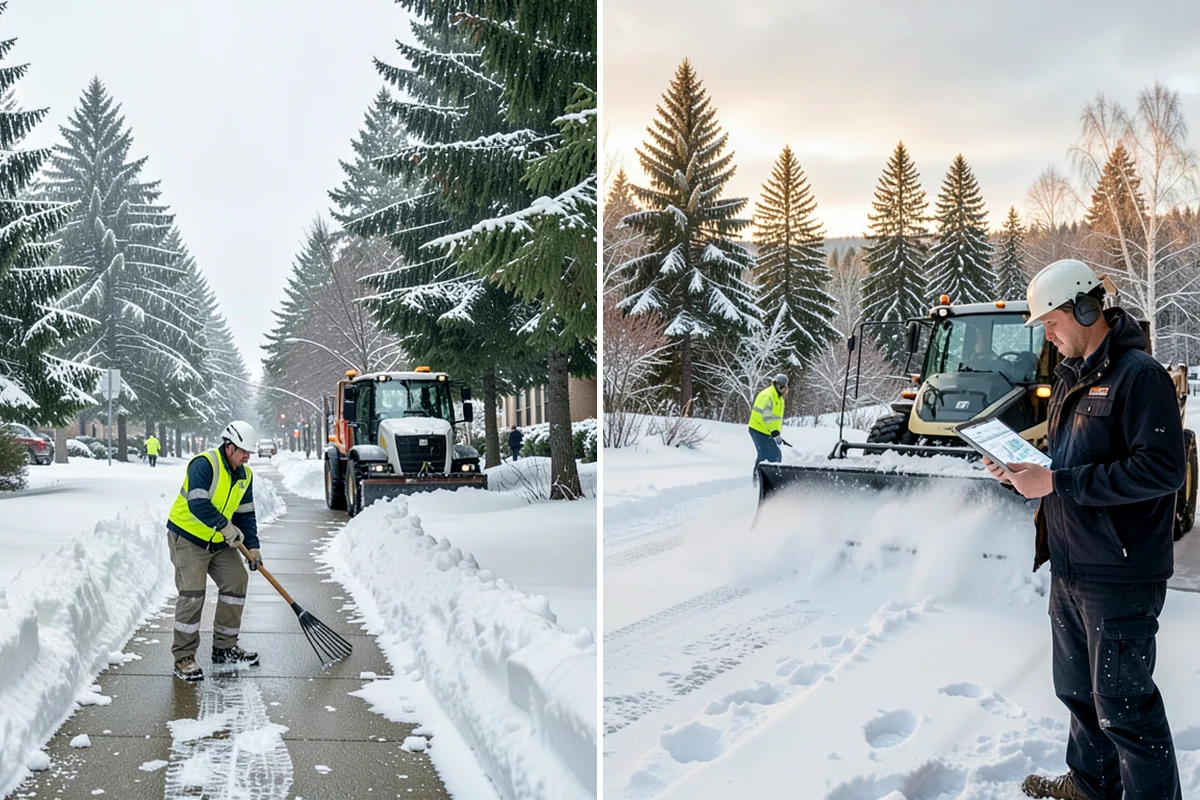 Powder Snow Removal in Lake Forest Park, King County, WA - Confirm snow is dry powder and check wind direction on site