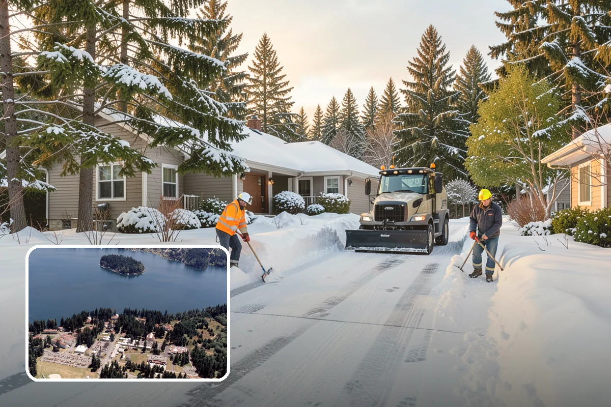 Powder Snow Removal in Lakewood, Pierce County, WA - Efficient clearing of light snow before drifting undoes the work