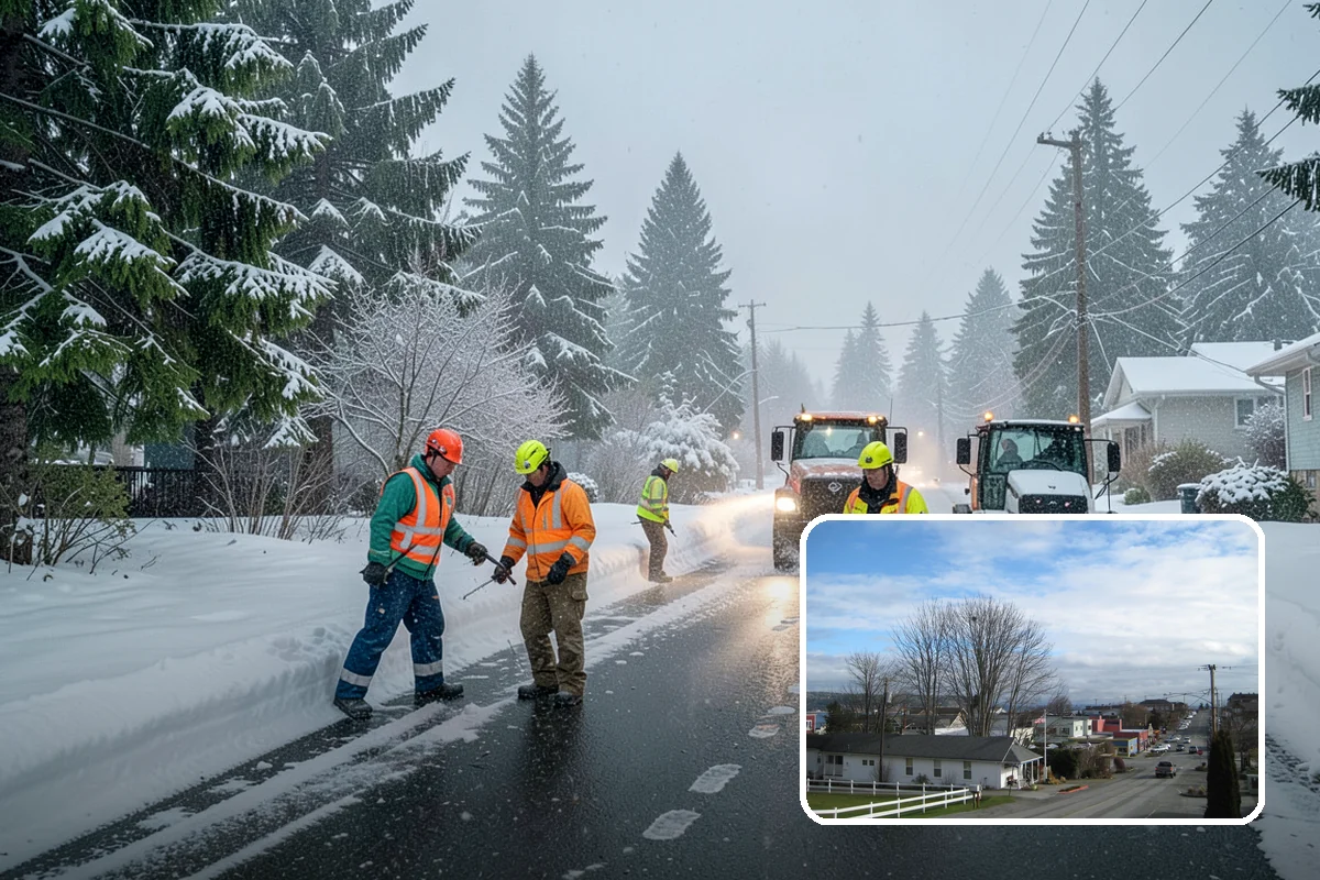 Powder Snow Removal in Langley, Island County, WA - Efficient clearing of light snow before drifting undoes the work
