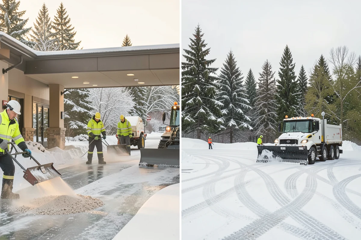 Powder Snow Removal in Langley, Island County, WA - Confirm snow is dry powder and check wind direction on site