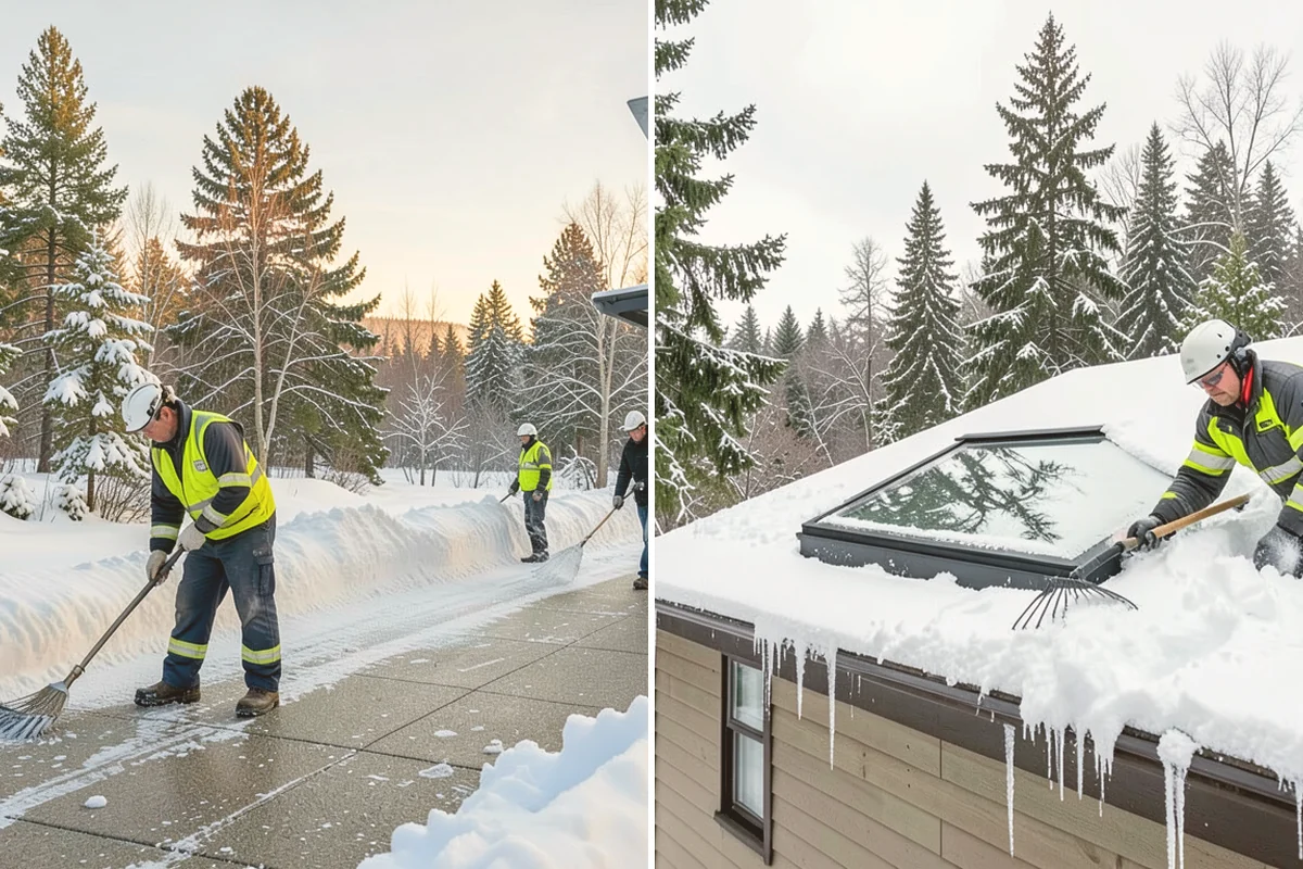 Powder Snow Removal in Lynnwood, Snohomish County, WA - Confirm snow is dry powder and check wind direction on site