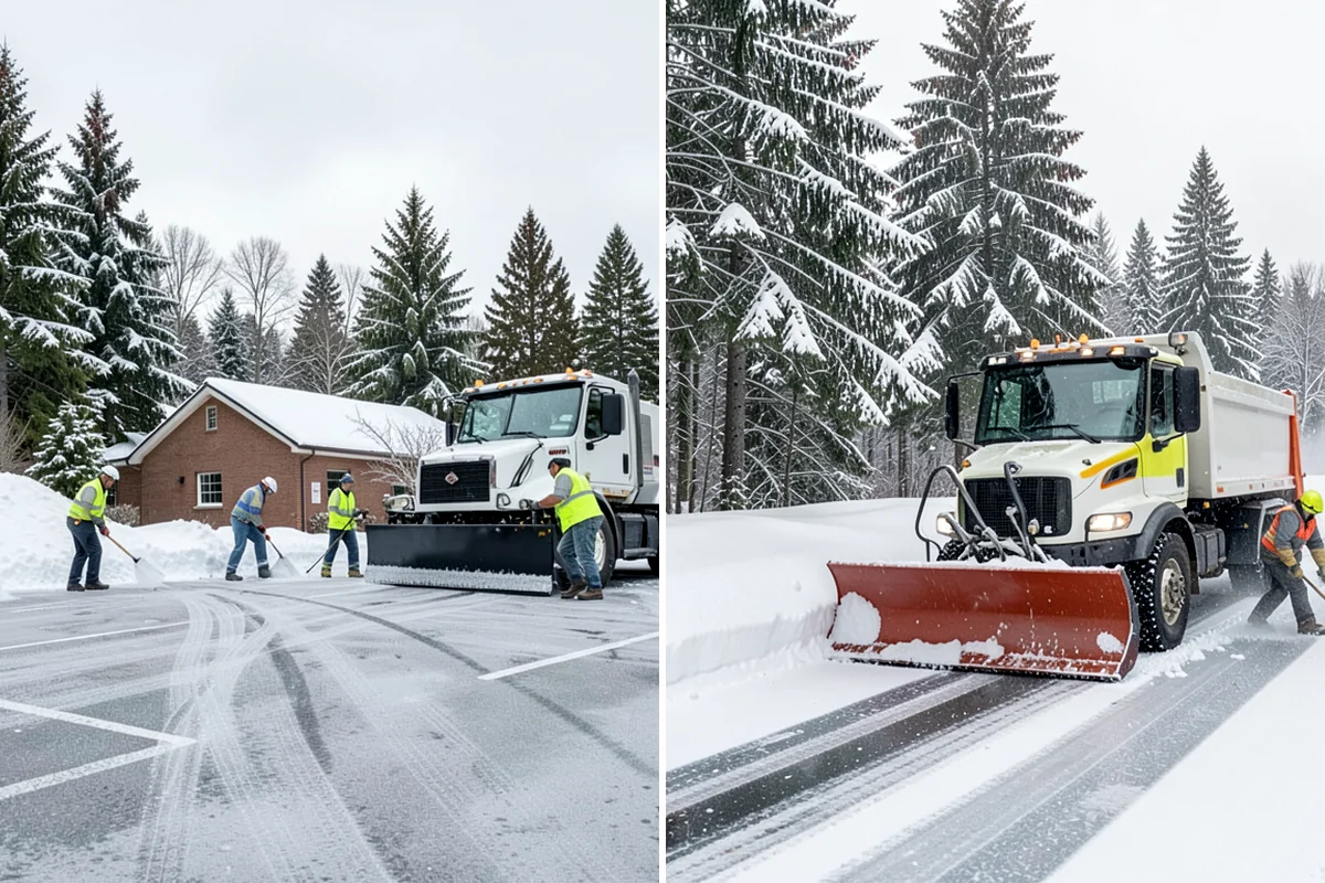 Powder Snow Removal in Maple Valley, King County, WA - Confirm snow is dry powder and check wind direction on site