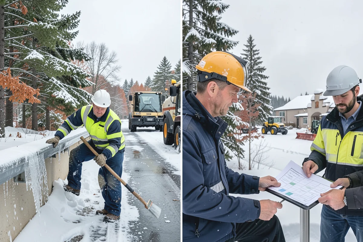 Powder Snow Removal in Marysville, Snohomish County, WA - Confirm snow is dry powder and check wind direction on site