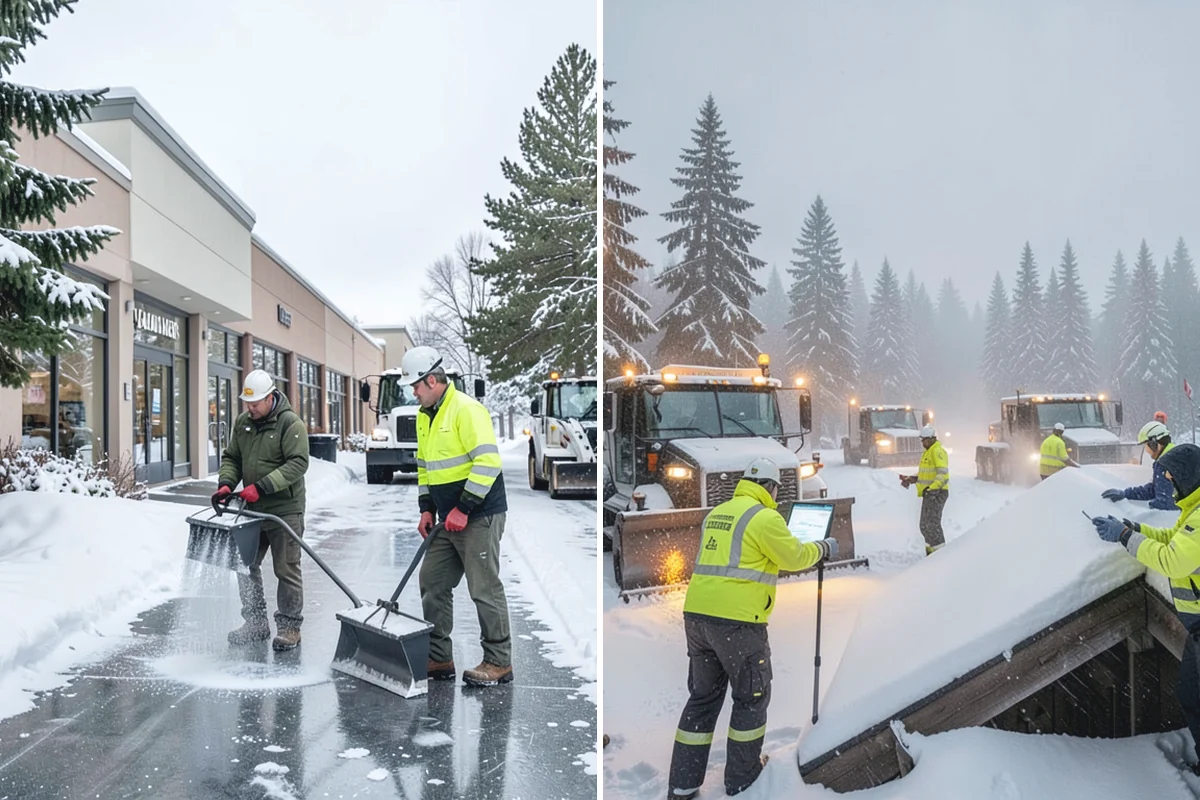 Powder Snow Removal in Medina, King County, WA - Confirm snow is dry powder and check wind direction on site