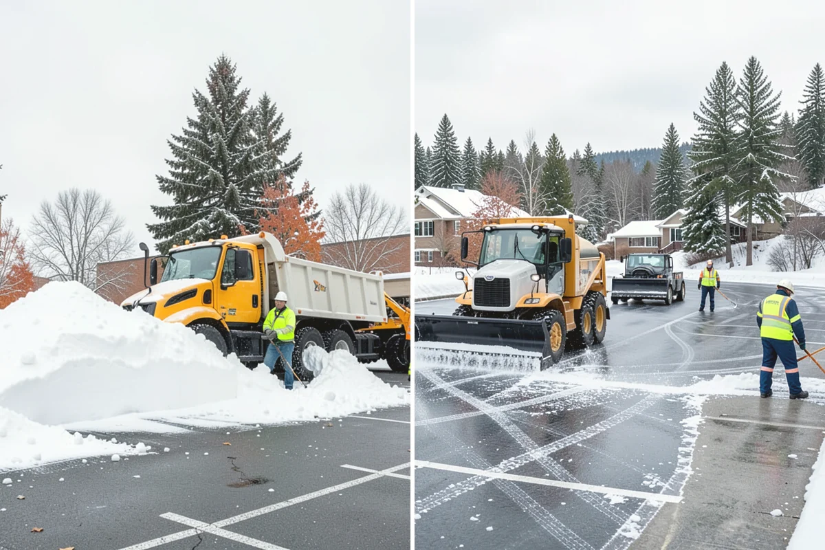 Powder Snow Removal in Mercer Island, King County, WA - Confirm snow is dry powder and check wind direction on site