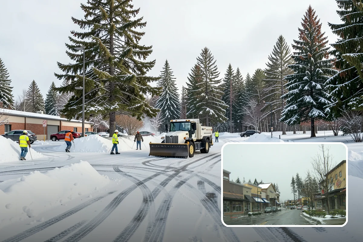 Powder Snow Removal in Mill Creek, Snohomish County, WA - Efficient clearing of light snow before drifting undoes the work