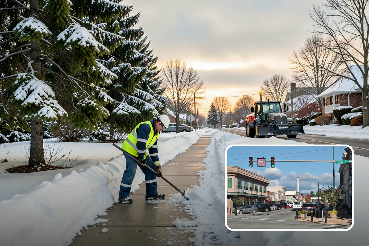 Powder Snow Removal in Monroe, Snohomish County, WA - Efficient clearing of light snow before drifting undoes the work
