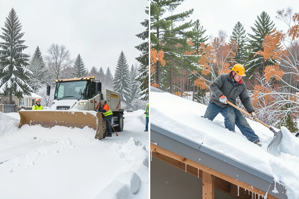Powder Snow Removal in Monroe, Snohomish County, WA - Confirm snow is dry powder and check wind direction on site