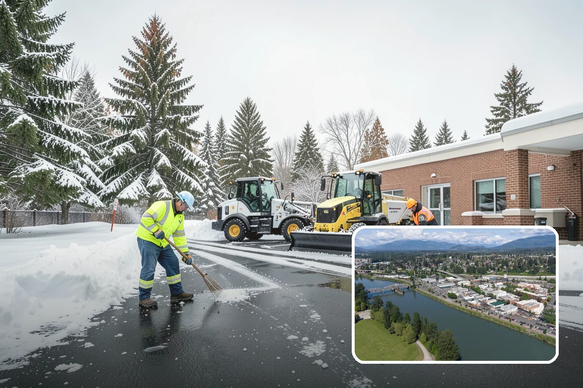 Powder Snow Removal in Mount Vernon, Skagit County, WA - Efficient clearing of light snow before drifting undoes the work