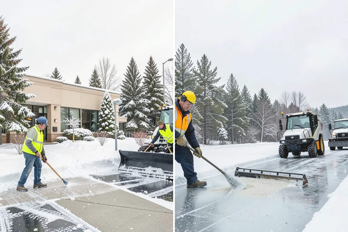 Powder Snow Removal in Mukilteo, Snohomish County, WA - Confirm snow is dry powder and check wind direction on site