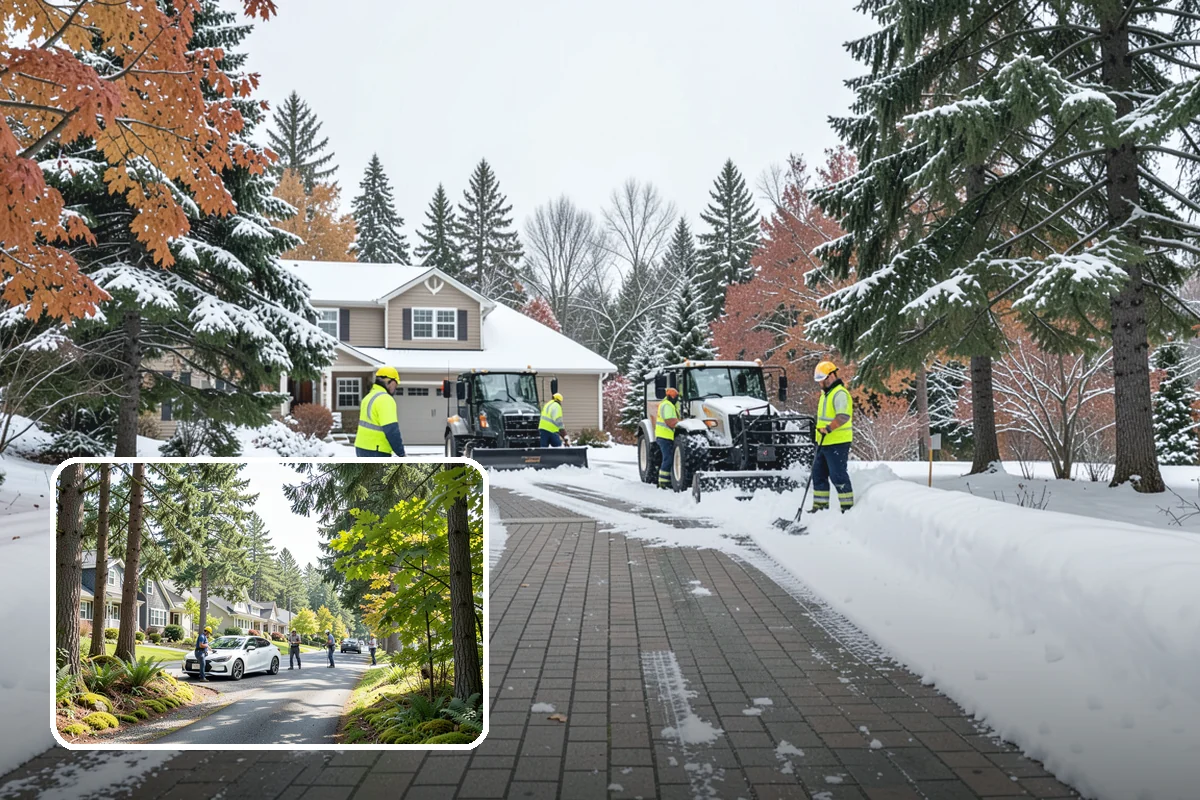 Powder Snow Removal in Normandy Park, King County, WA - Efficient clearing of light snow before drifting undoes the work