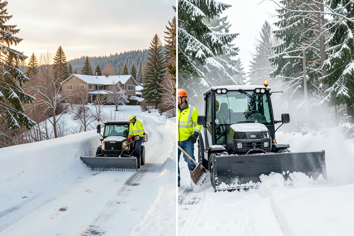 Powder Snow Removal in Normandy Park, King County, WA - Confirm snow is dry powder and check wind direction on site