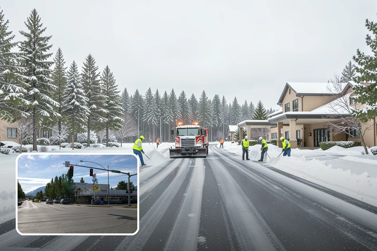 Powder Snow Removal in North Bend, King County, WA - Efficient clearing of light snow before drifting undoes the work