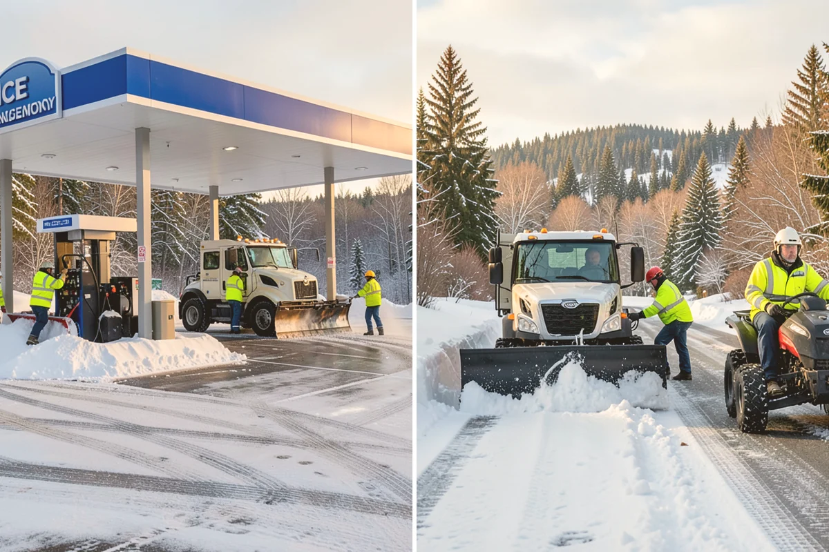 Powder Snow Removal in Orting, Pierce County, WA - Confirm snow is dry powder and check wind direction on site